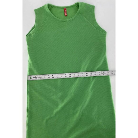 Hanna Andersson Women’s Kelly Green Ribbed Textured Knit Dress Sz Sm, USA, FLAW - Picture 10 of 13